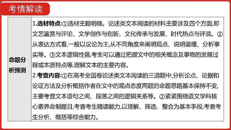 全国通用高中语文二轮专题《第一部分 专题一 论述类文本阅读》课件第3页