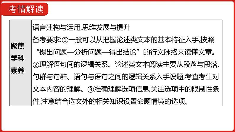 全国通用高中语文二轮专题《第一部分 专题一 论述类文本阅读》课件第4页