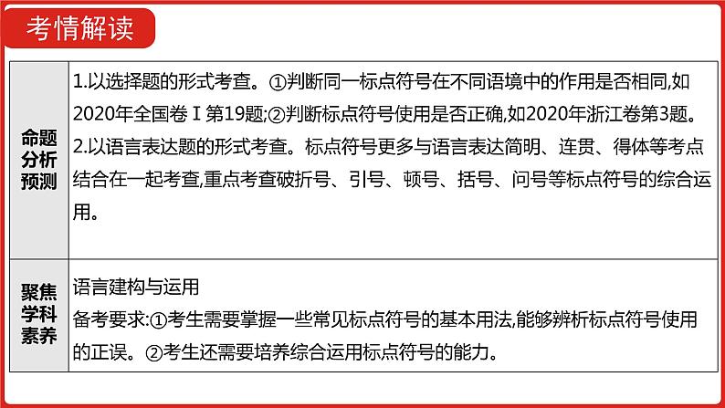 全国通用高中语文二轮专题《第三部分 专题十三 正确使用标点符号》课件第3页