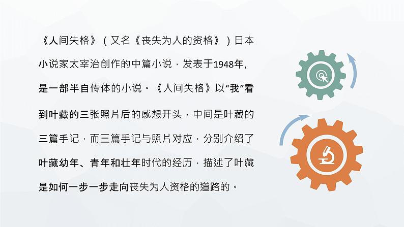 外国作家太宰治所著小说《人间失格》经典名著导读作品艺术特色赏析PPT课件PPT第2页