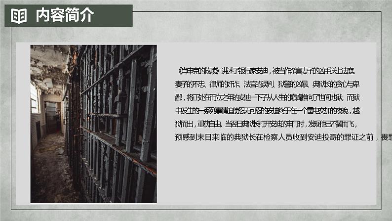 中外必读名著之肖申克的救赎斯蒂芬金读后感心得体会PPT课件PPT第4页