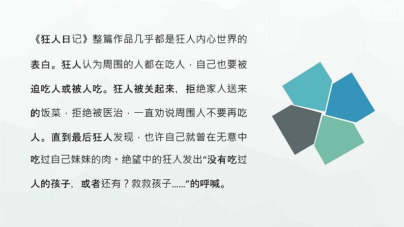 中国文学小说名著阅读鲁迅著作分享《狂人日记》名著鉴赏作品导读教育PPT课件PPT第7页