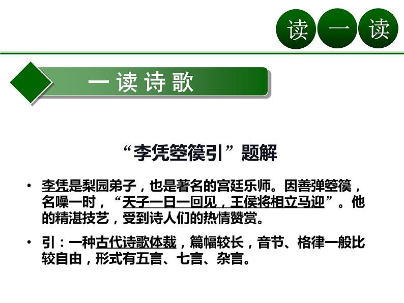 高中语文新教材2020-2021学年统编版选择性必修中册 古诗词诵读《李凭箜篌引》课件04