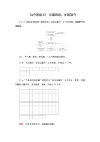 新高考语文一轮复习：第3编 13　压缩语段扩展语句作业含答案