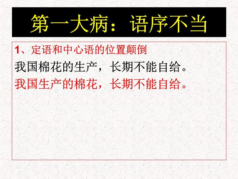 2022年部编版高考病句复习专题ppt课件第3页