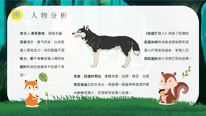 中学必读名著导读金近《狐狸打猎人》作品内容简介心得体会PPT课件PPT第4页