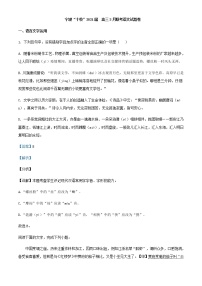 2021届浙江省宁波“十校”高三3月联考语文试题含解析