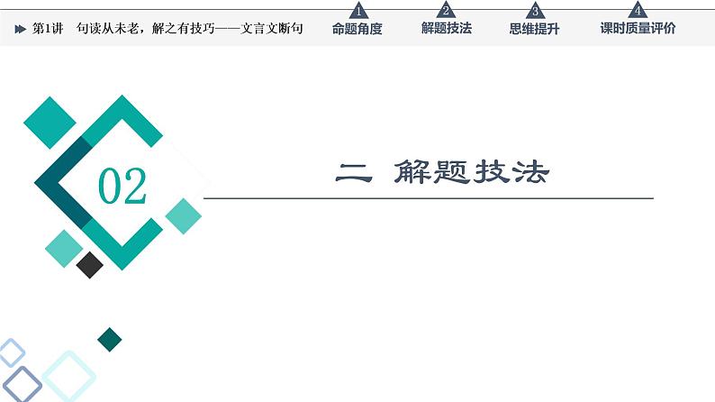 第3部分 专题1　第1讲　句读从未老，解之有技巧——文言文断句课件PPT第4页