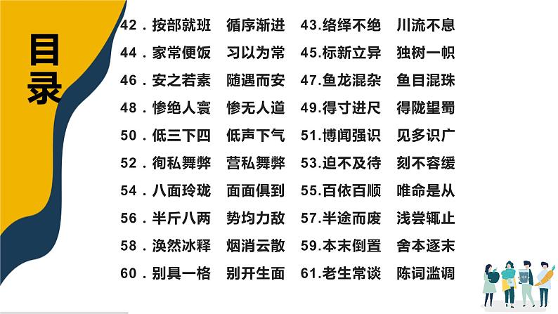 语文高考复习--- 近义成语辨析积累（讲解版）3 (1)课件PPT第2页