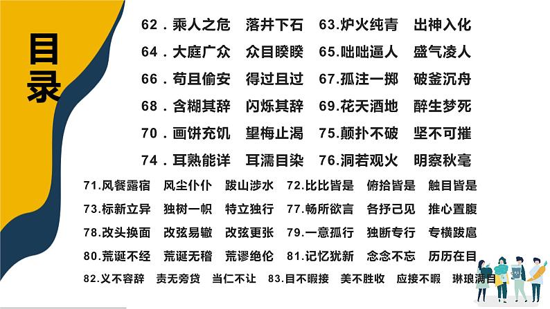 语文高考复习---近义成语辨析积累（讲解版）4 (1)课件PPT第2页