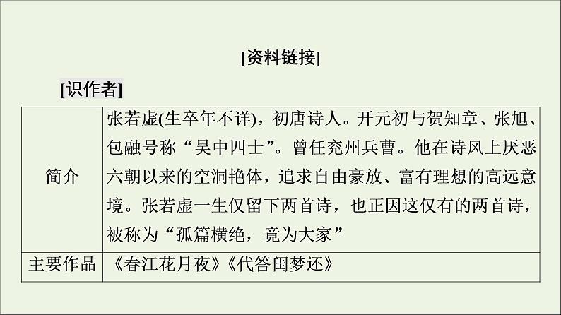 2021_2022学年高中语文第2单元置身诗境缘景明情春江花月夜课件新人教版选修中国古代散文欣赏20210927218306