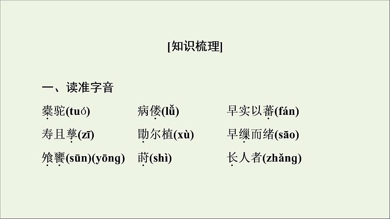 2021_2022学年高中语文第6单元文无定格贵在鲜活种树郭橐驼传课件新人教版选修中国古代散文欣赏20210927220802