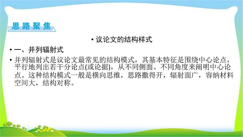 高考语文总复习第六章习作2议论文的文体、结构课件PPT第7页