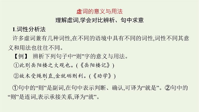 2022届新教材高考语文一轮复习第二部分专题八第二节文言虚词课件新人教版202109262305第4页