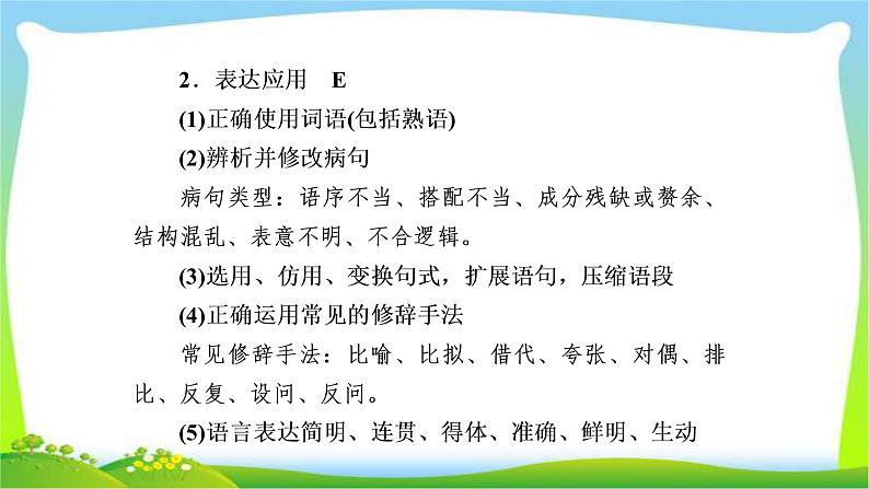 高考语文总复习专题一正确使用词语(包括熟语)课件PPT第2页