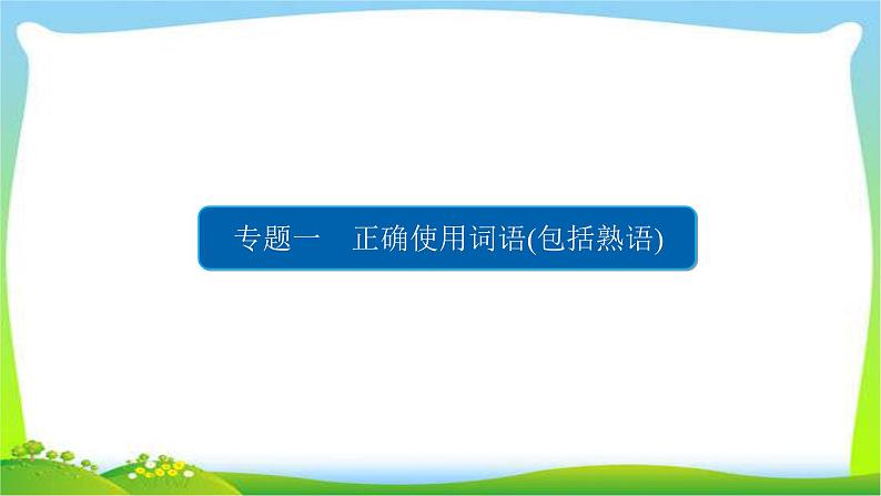 高考语文总复习专题一正确使用词语(包括熟语)课件PPT第4页