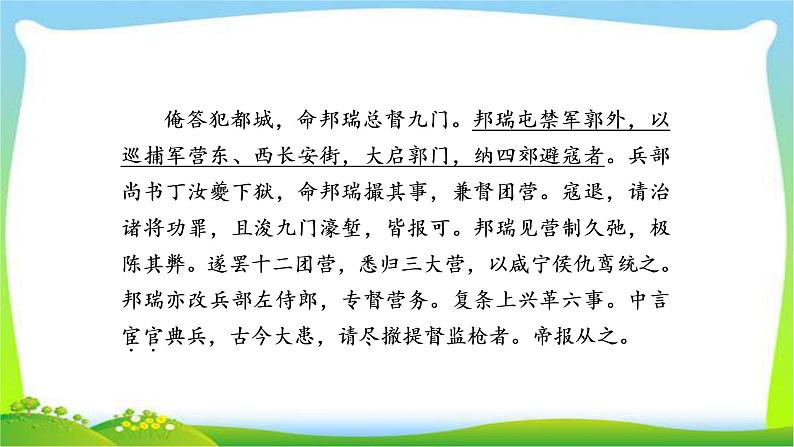 高考语文总复习专题七文言文阅读检测课件PPT第4页