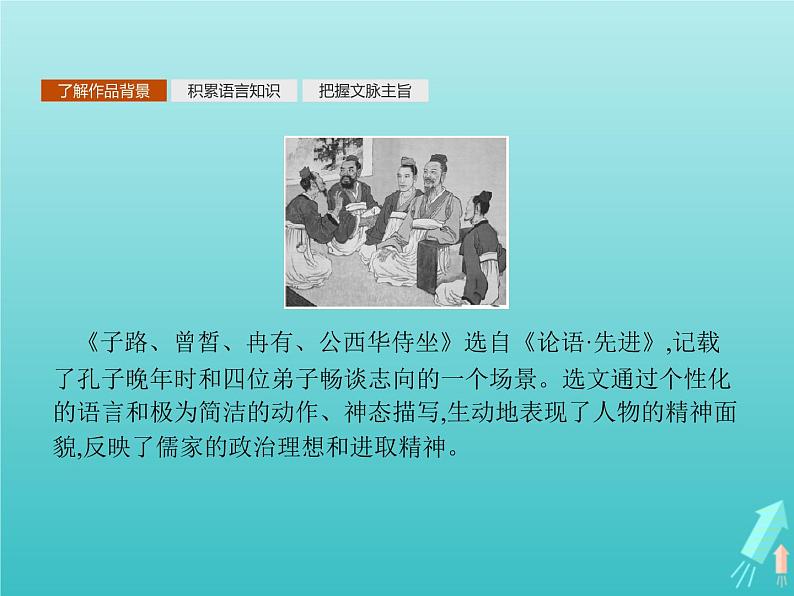 2021_2022学年高中语文第六单元文无定格贵在鲜活子路曾皙冉有公西华侍坐课件新人教版选修古代诗歌散文20210913140902