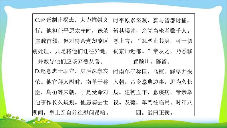 人教版高考语文总复习第二部分古代诗文阅读一文言文阅读内容概括与分析课件PPT第8页