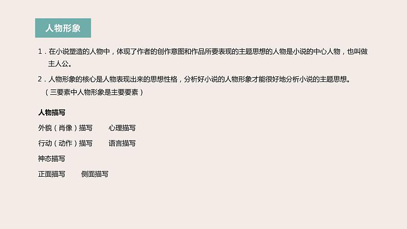 高考语文第一轮总复习课件第24课：阅读_小说（二）--人物、情节、环境03