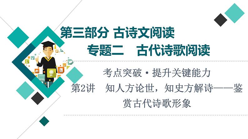 第3部分 专题2　第2讲　知人方论世，知史方解诗——鉴赏古代诗歌形象课件PPT第1页