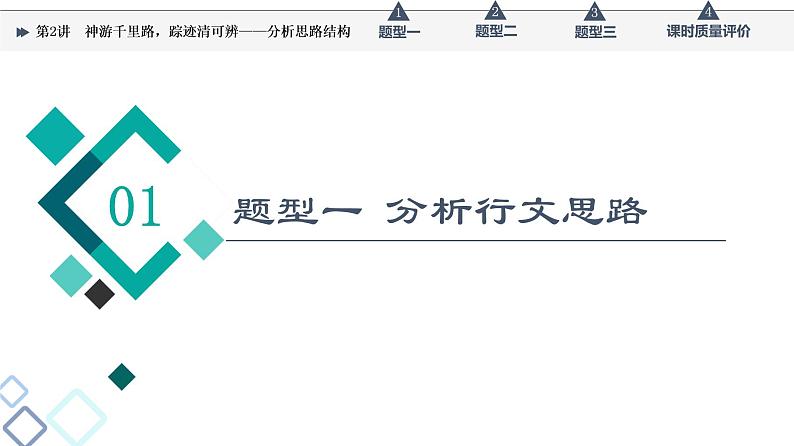 第2部分 专题2　第2讲　神游千里路，踪迹清可辨——分析思路结构课件PPT第3页