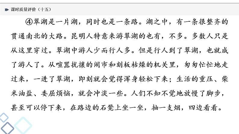 课时质量评价 15 形散神不散，从中寻灼见——文本探究课件PPT第4页