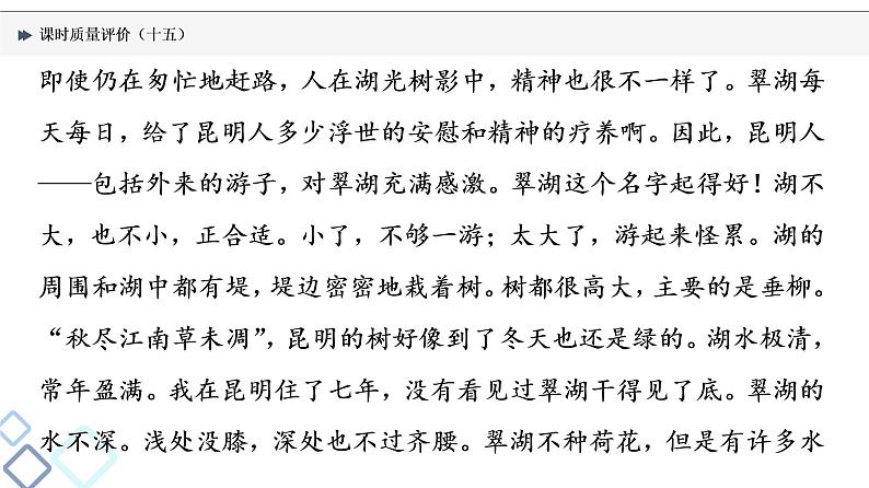 课时质量评价 15 形散神不散，从中寻灼见——文本探究课件PPT第5页