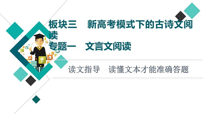 板块3 专题1 读文指导  读懂文本才能准确答题课件PPT第1页