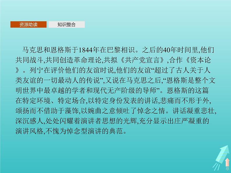 第四单元12在马克思墓前的讲话课件05