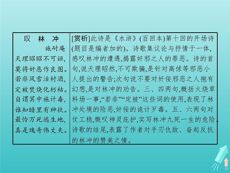 2021_2022学年高中语文第一单元1林教头风雪山神庙课件新人教版必修五第2页