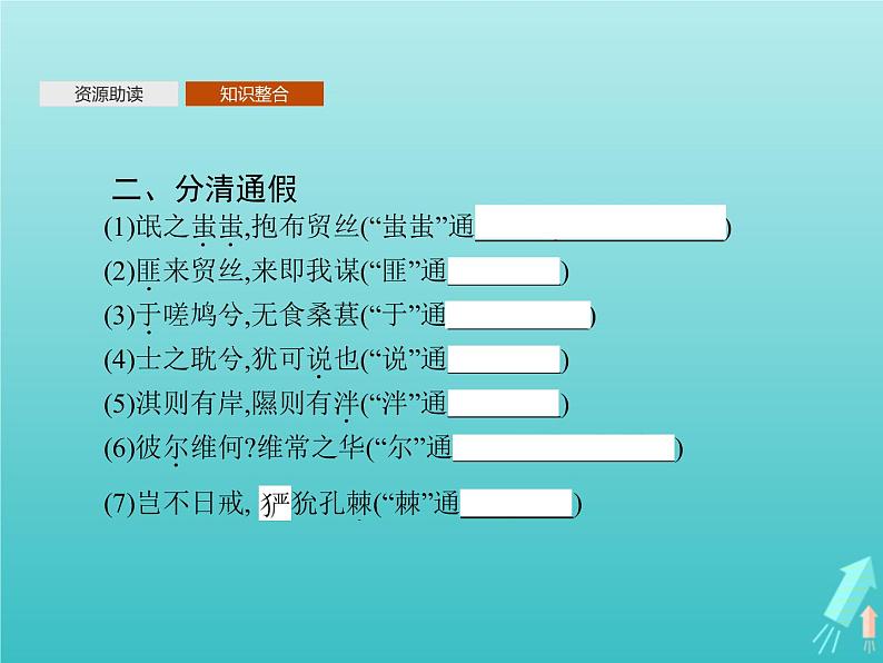 第二单元4诗经两首课件08