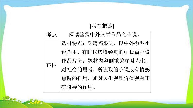 高考语文总复习专题十一小说阅读课件PPT第6页