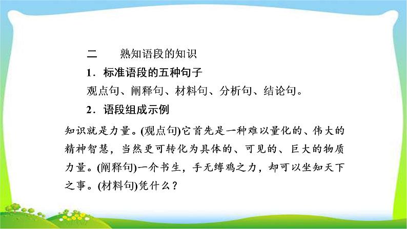 高考语文总复习专题十七议论文的主体部分写作训练课件PPT第5页