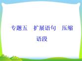 高考语文大一轮总复习专题五扩展语句压缩语段 完美课件PPT