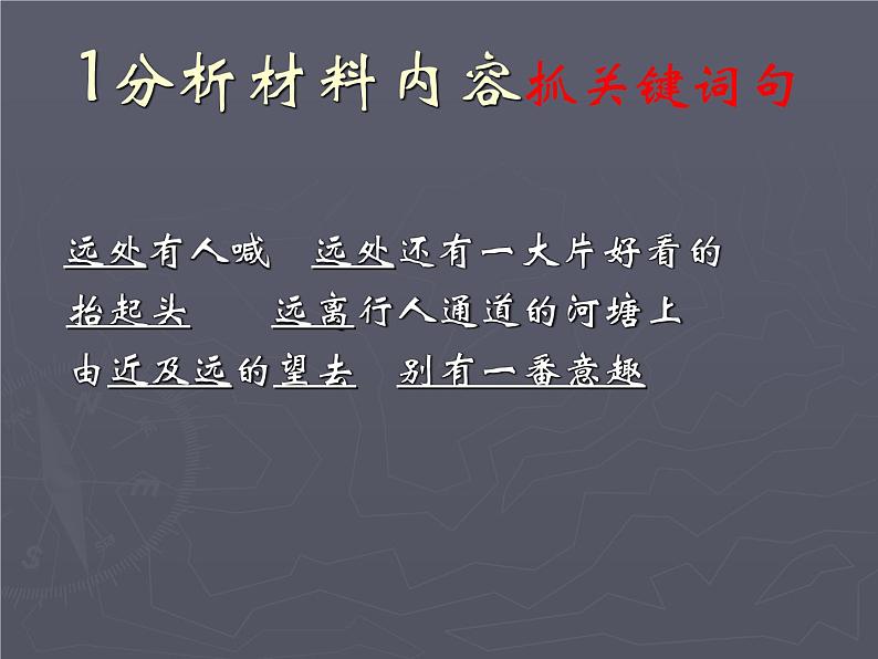 2022届高考语文作文专题复习：远处、远方作文评讲及材料作文审题课件PPT05