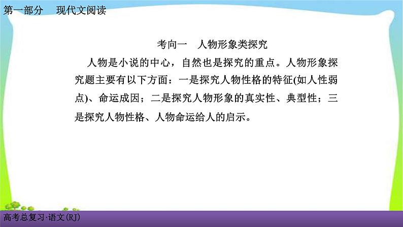 人教版高考语文总复习第一部现代文阅2小说阅读五探究小说的意蕴课件PPT第2页