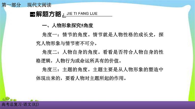 人教版高考语文总复习第一部现代文阅2小说阅读五探究小说的意蕴课件PPT第4页