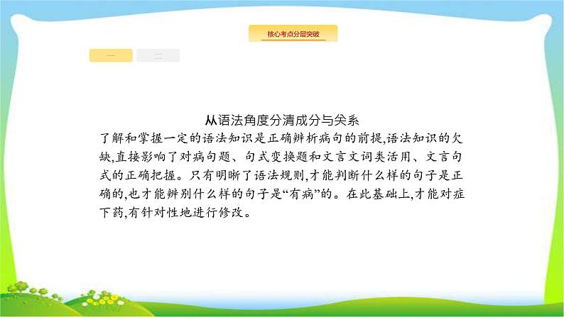 高考语文突破复习语言文字应用专题二辨析并修改病句课件PPT第2页