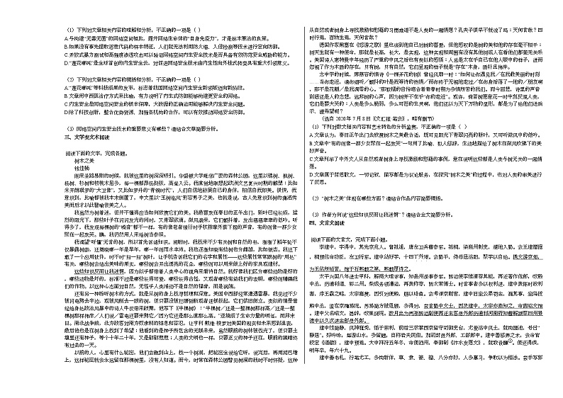 2021届“超级全能生”高三全国卷地区1月联考语文试题（丙卷）第2页