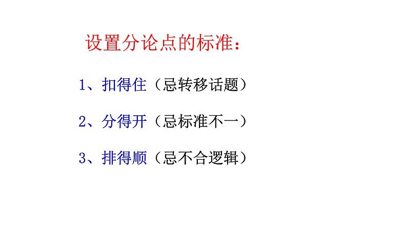 2022届高考写作指导：议论文写作之如何设置分论点（二）课件20张第2页