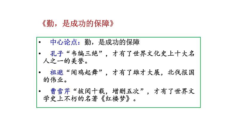 2022届高考写作指导：议论文写作之如何设置分论点（二）课件20张第6页