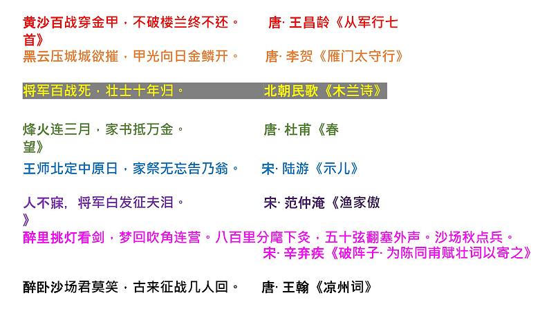 《无衣》课件24张2021—2022学年统编版高中语文选择性必修上册第4页