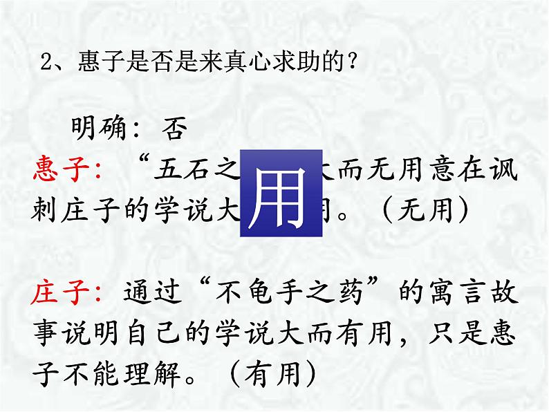 6.2《五石之瓠》课件（20张PPT）2021-2022学年统编版高中语文选择性必修上册第二单元第7页