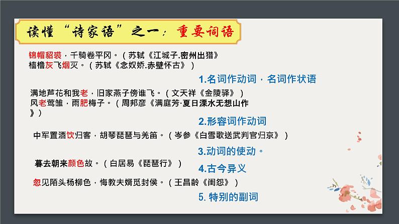 2022届高考语文复习读懂“诗家语”，善假“选择题”课件24张第6页