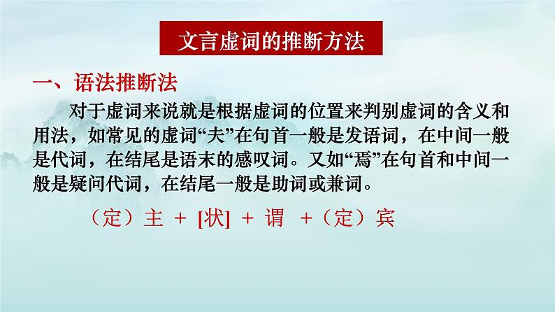 2022届高考语文复习文言虚词的推断方法课件57张第2页