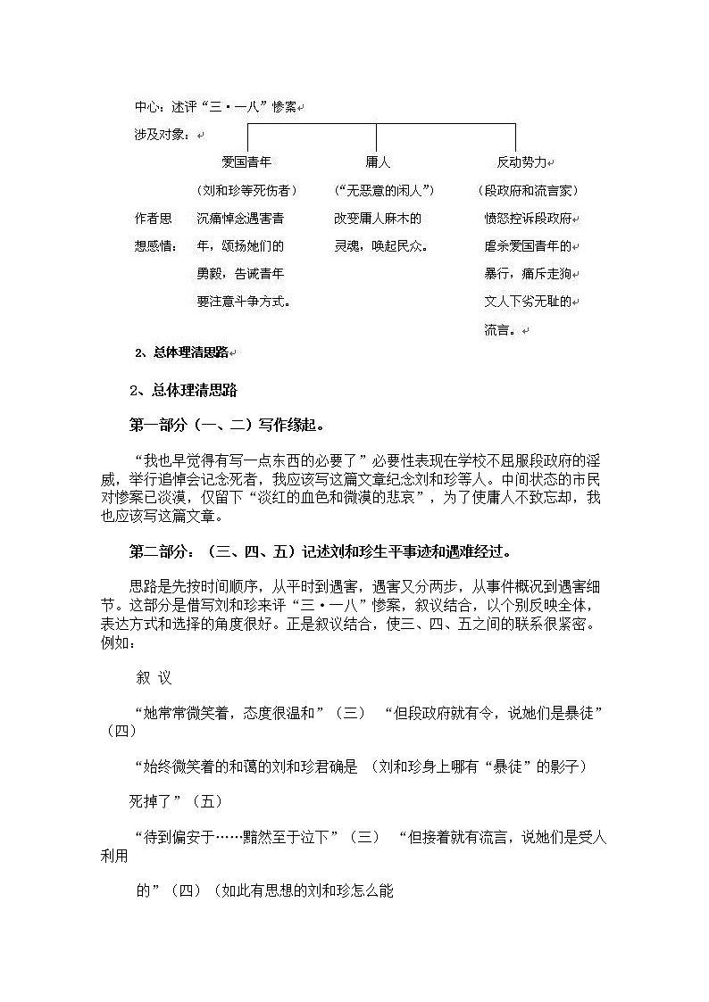 年高一语文教学设计：3.7《记念刘和珍君》（新人教版必修1）02