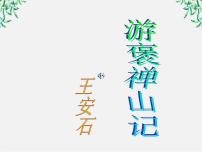 高中语文人教版 (新课标)必修二10 游褒禅山记说课ppt课件