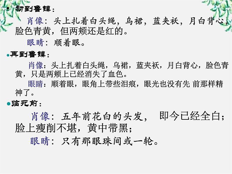 江苏省大丰市南阳中学高一语文课件：《祝福的另类教学法》 新人教版263第6页