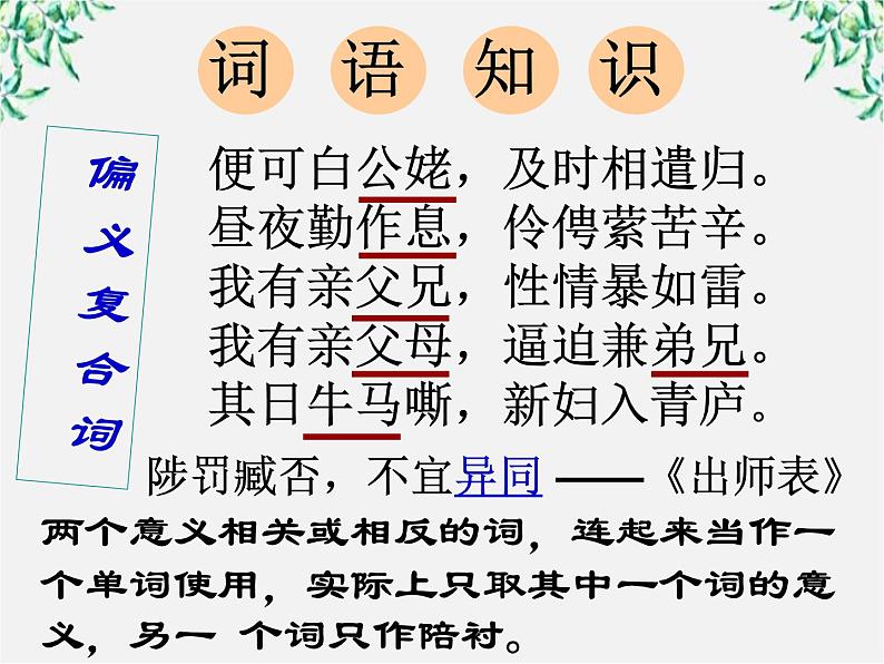 【年暑假礼包】高一语文精品课件：2.6《孔雀东南飞》2（新人教版必修2）第8页